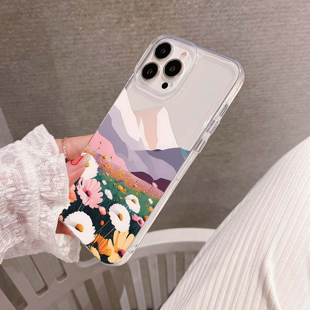 Spring Blossom Scenery Clear Silicon Cover