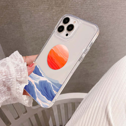 Ocean Sunset Calm Scenery Clear Silicon Cover