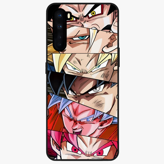 Anime Character Glass Case showing flat back view with vibrant anime artwork and glossy glass finish.