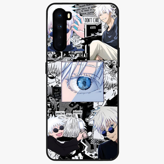Infinity Sorcerer Chaos Glass Case showing flat back view with mystical sorcerer themed artwork and glossy glass finish.