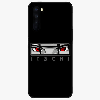 Scarlet Gaze Dominance Glass Case showing flat back view with striking red themed artwork and glossy glass finish.