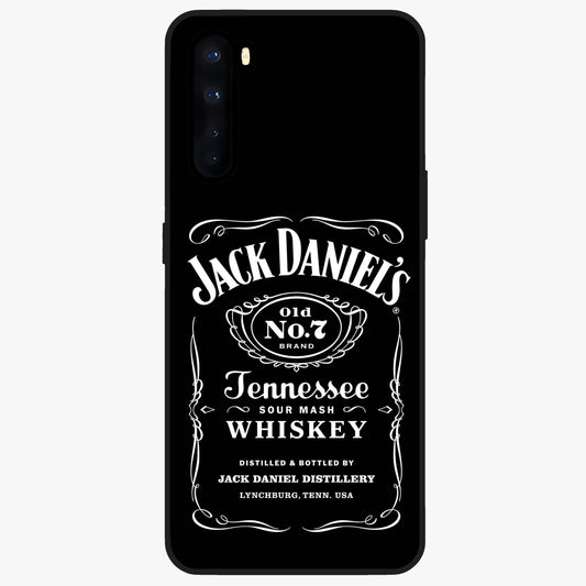 Vintage Whiskey Heritage Glass Case showing flat back view with classic whiskey inspired artwork and glossy glass finish.