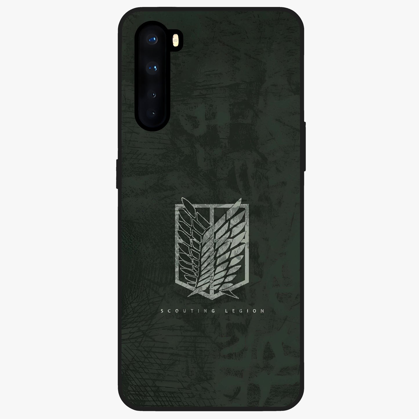 Wings Of Freedom Glass Case showing flat back view with symbolic wings artwork and glossy glass finish.