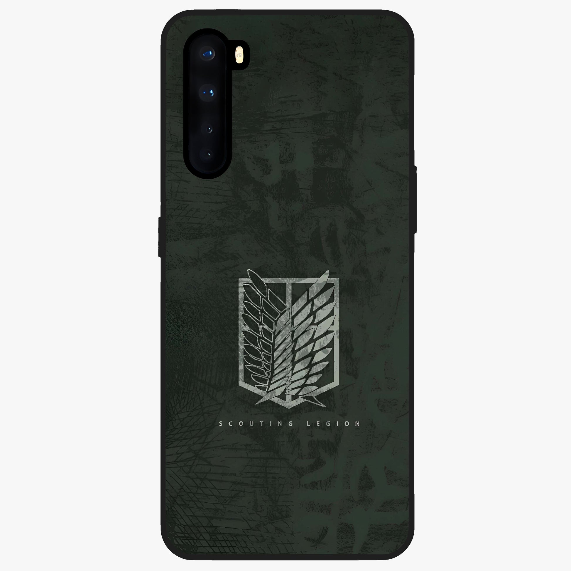 Wings Of Freedom Glass Case showing flat back view with symbolic wings artwork and glossy glass finish.