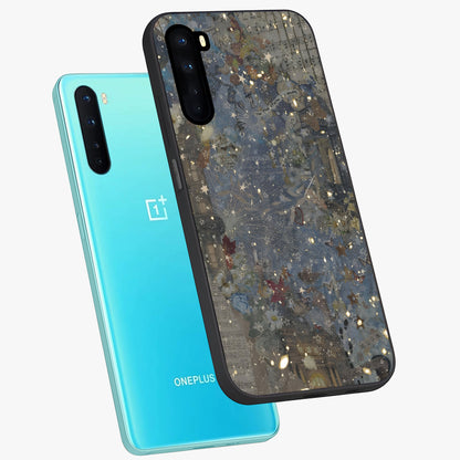 Aesthetic Astrolophia Glass Case displayed in angled mockup highlighting artistic aesthetic elements and smooth glass surface.