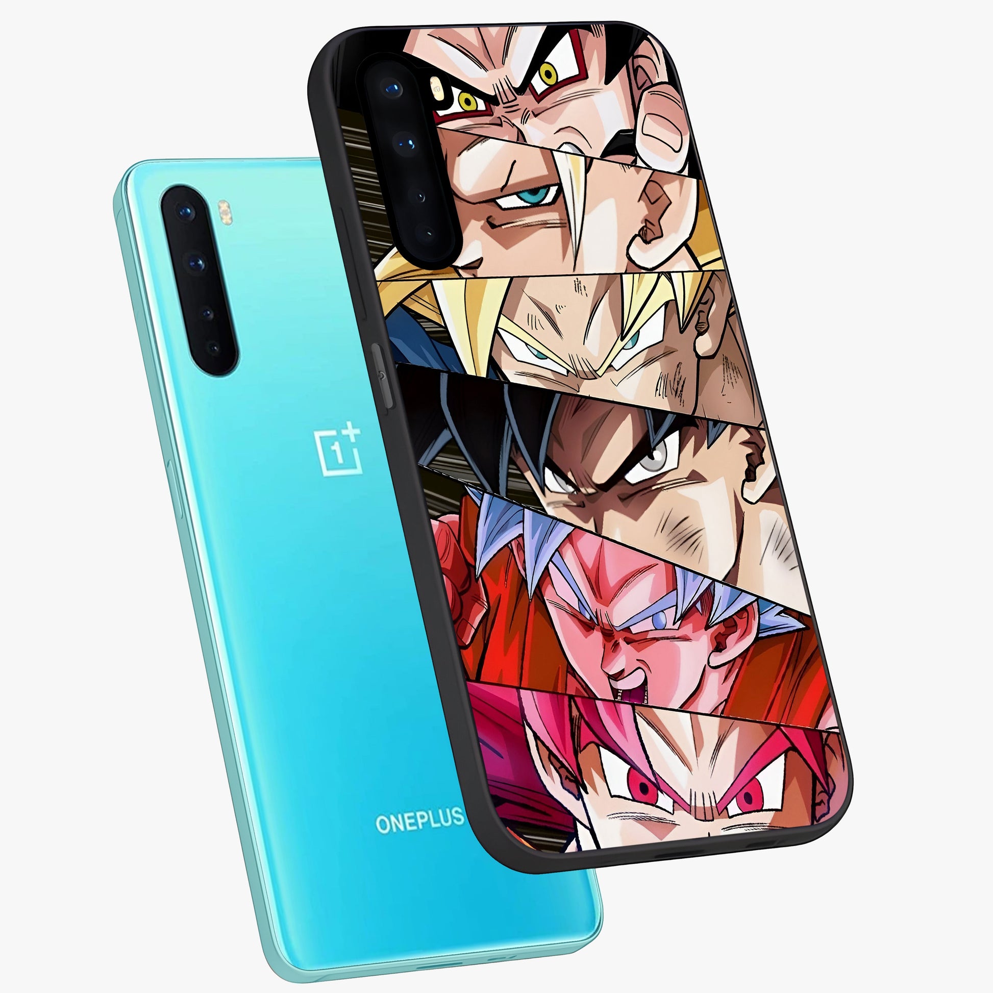 Anime Character Glass Case displayed in angled mockup highlighting colorful anime character illustration.