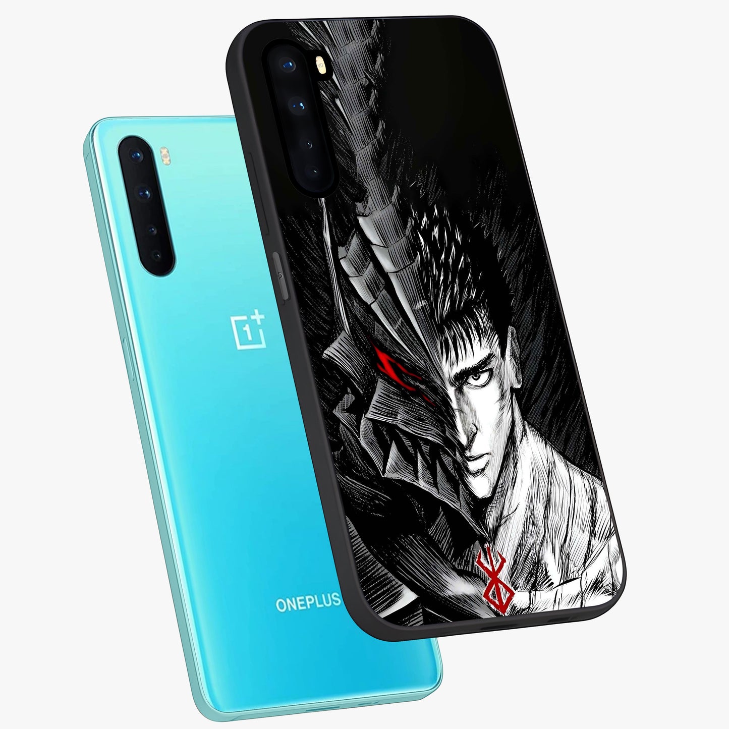 Berserker Blood Oath Glass Case displayed in angled mockup highlighting dark fantasy graphic design and powerful theme.