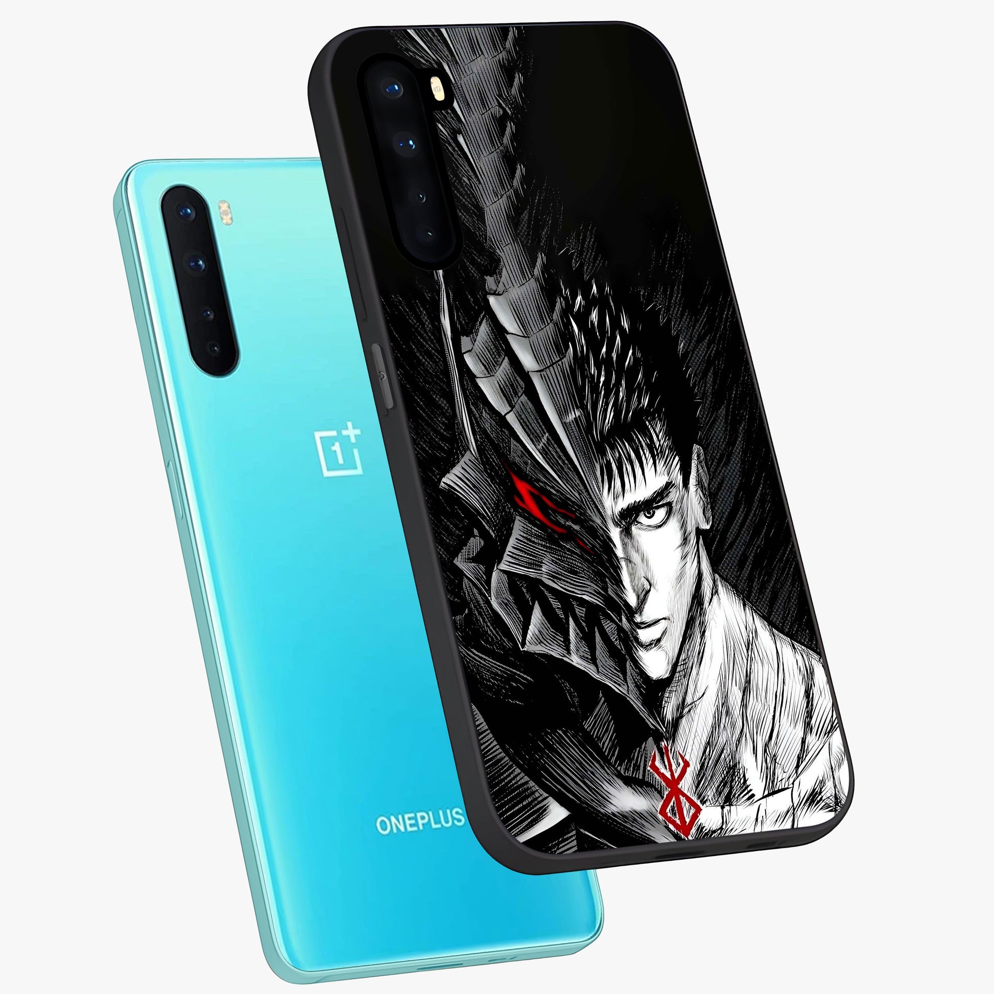 Berserker Blood Oath Glass Case displayed in angled mockup highlighting dark fantasy graphic design and powerful theme.