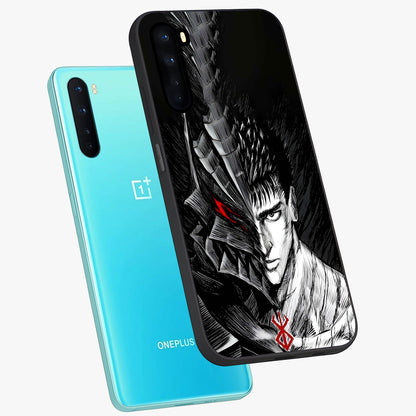 Berserker Blood Oath Glass Case displayed in angled mockup highlighting dark fantasy graphic design and powerful theme.