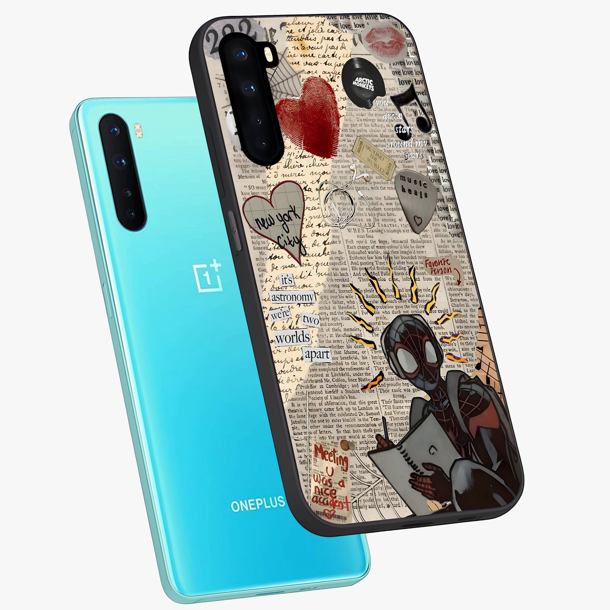 City Dream Sketch Glass Case displayed in angled mockup highlighting minimal city illustration with aesthetic sketch style.