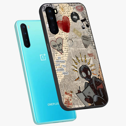 City Dream Sketch Glass Case displayed in angled mockup highlighting minimal city illustration with aesthetic sketch style.