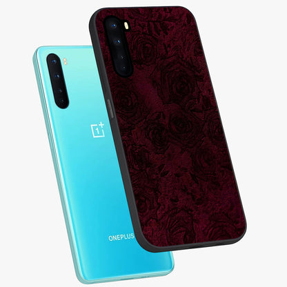 Crimson Fade Flow Glass Case displayed in angled mockup highlighting smooth gradient design with modern aesthetic style.