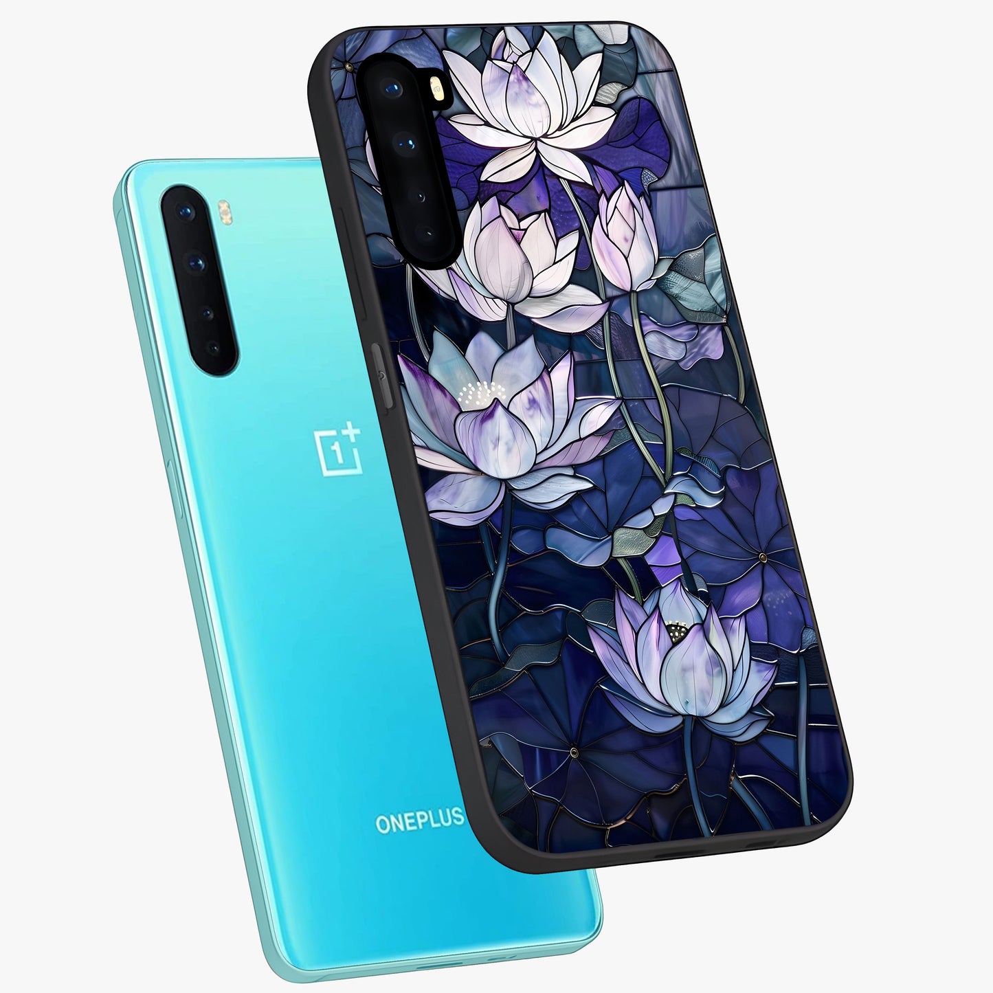 Gloss Petal Rush Glass Case displayed in angled mockup highlighting vibrant petal design with elegant floral aesthetic.