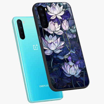 Gloss Petal Rush Glass Case displayed in angled mockup highlighting vibrant petal design with elegant floral aesthetic.