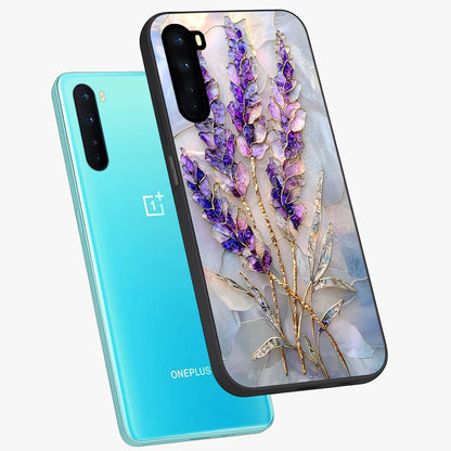 Lavender Dream Glow Glass Case displayed in angled mockup highlighting dreamy purple glow design with soft artistic style.