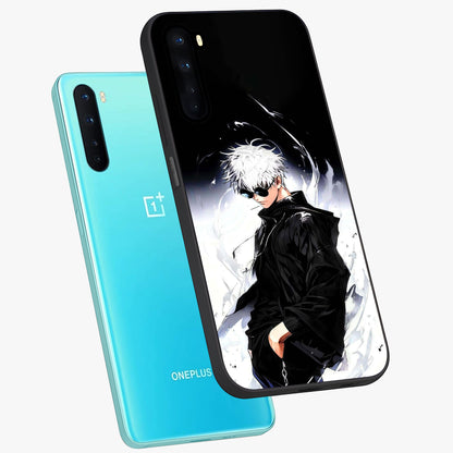 Limitless Shadow King Glass Case displayed in angled mockup highlighting dramatic dark hero design with intense aesthetic.