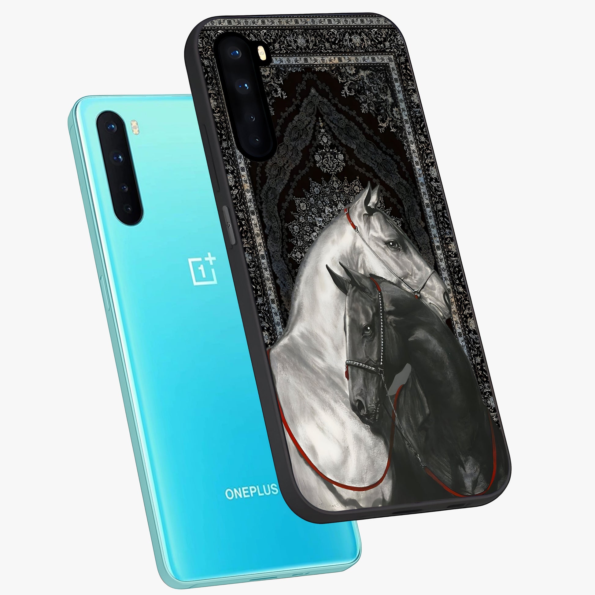 Majestic Ride Legacy Glass Case displayed in angled mockup highlighting sleek vehicle design with bold racing aesthetic.