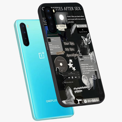 Midnight Love Echo Glass Case displayed in angled mockup highlighting elegant love inspired design with deep aesthetic style.