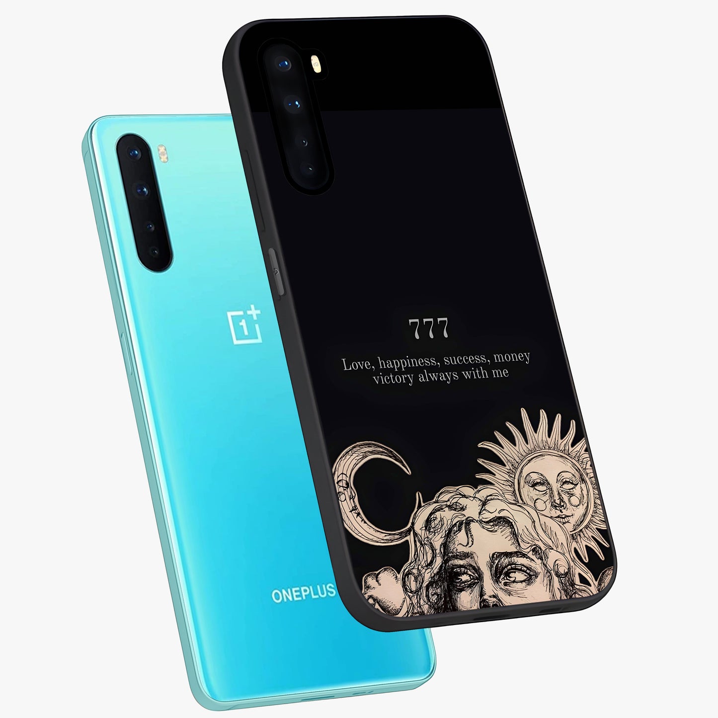Mystic Victory Aura Glass Case displayed in angled mockup highlighting energetic aura design with bold mystical aesthetic.