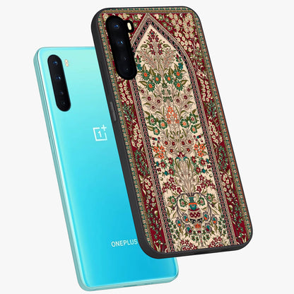 Persian Inspired Glass Case displayed in angled mockup highlighting intricate traditional design with elegant cultural aesthetic.