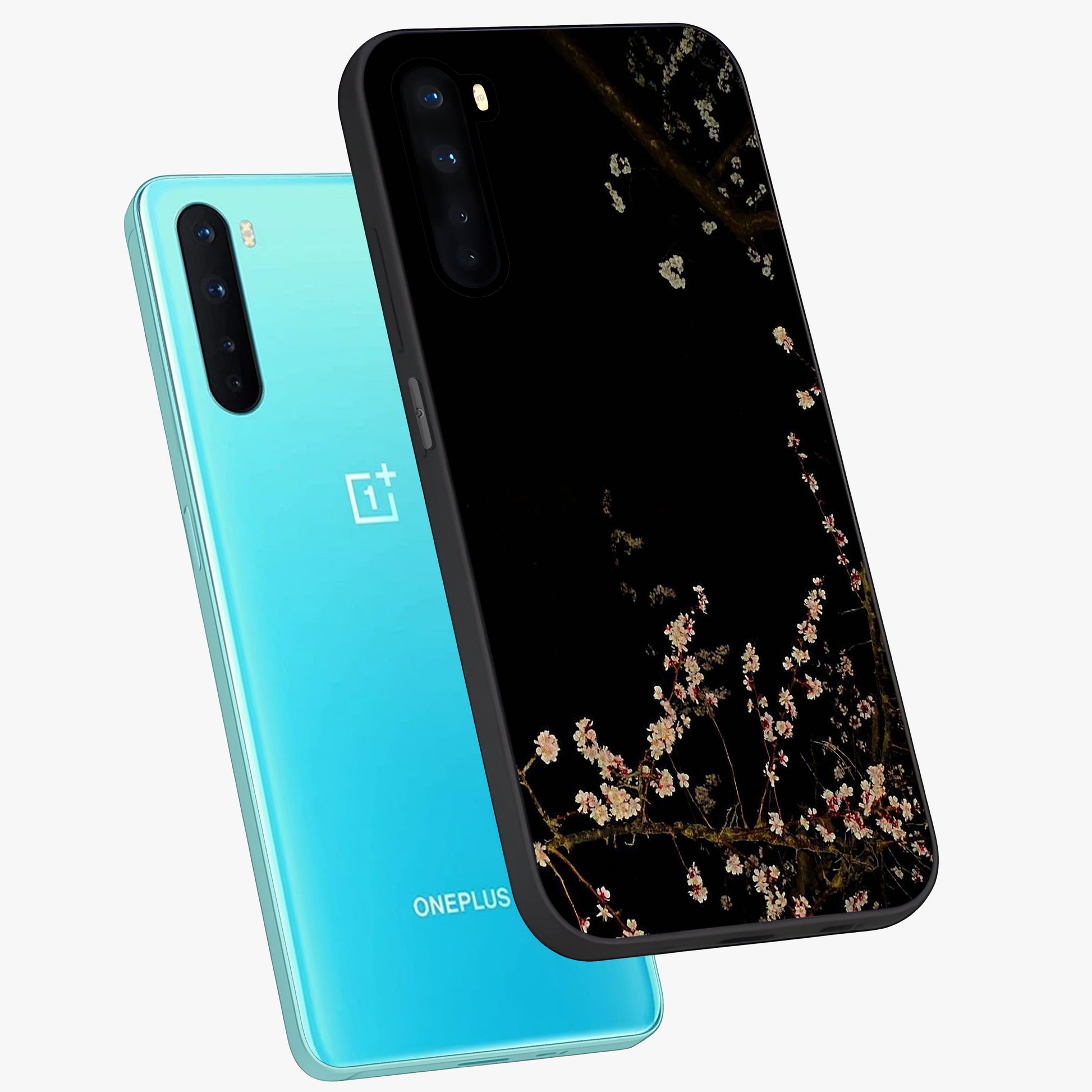 Petal Moon Light With Custom Name Glass Case displayed in angled mockup highlighting delicate petal design with custom name feature.