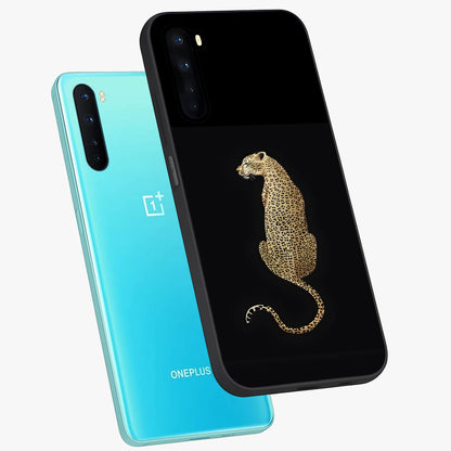 Regal Leopard Glass Case displayed in angled mockup highlighting powerful animal illustration with stylish wild aesthetic.