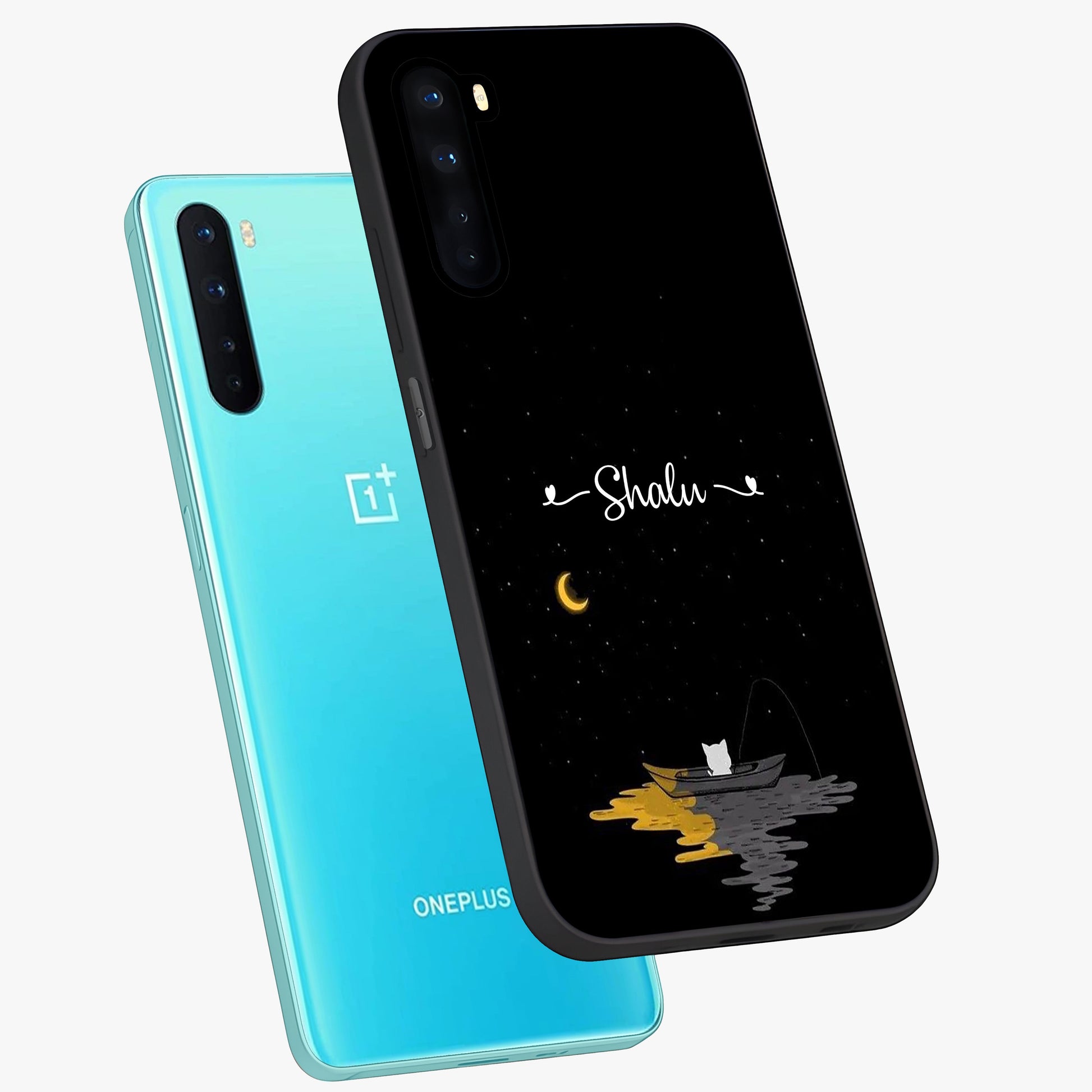 Silent Night Row Glass Case displayed in angled mockup highlighting peaceful evening design with dreamy night aesthetic.