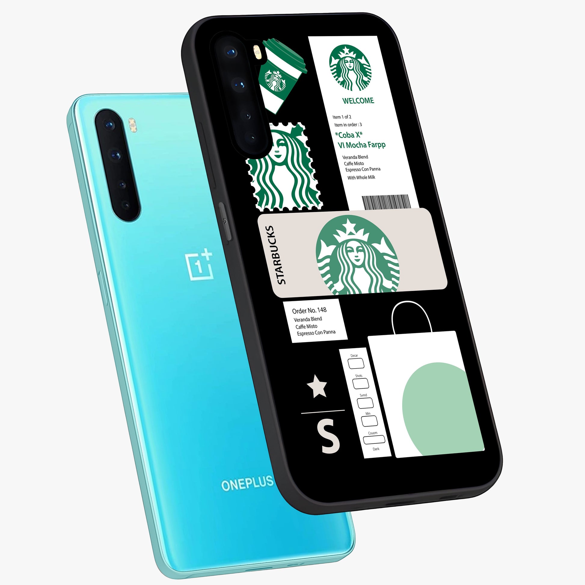 Starbucks Mocha Glass Case displayed in angled mockup highlighting stylish mocha themed design with cozy café aesthetic.