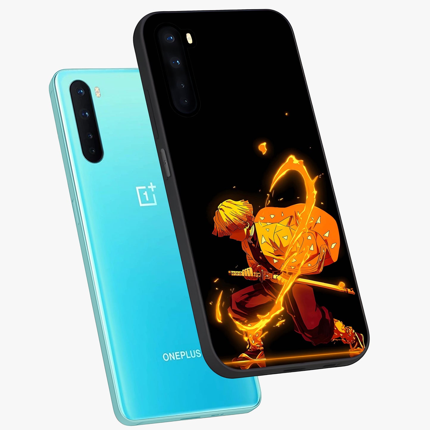 Thunder Flame Execution Glass Case displayed in angled mockup highlighting dramatic fire themed design with intense fantasy aesthetic.