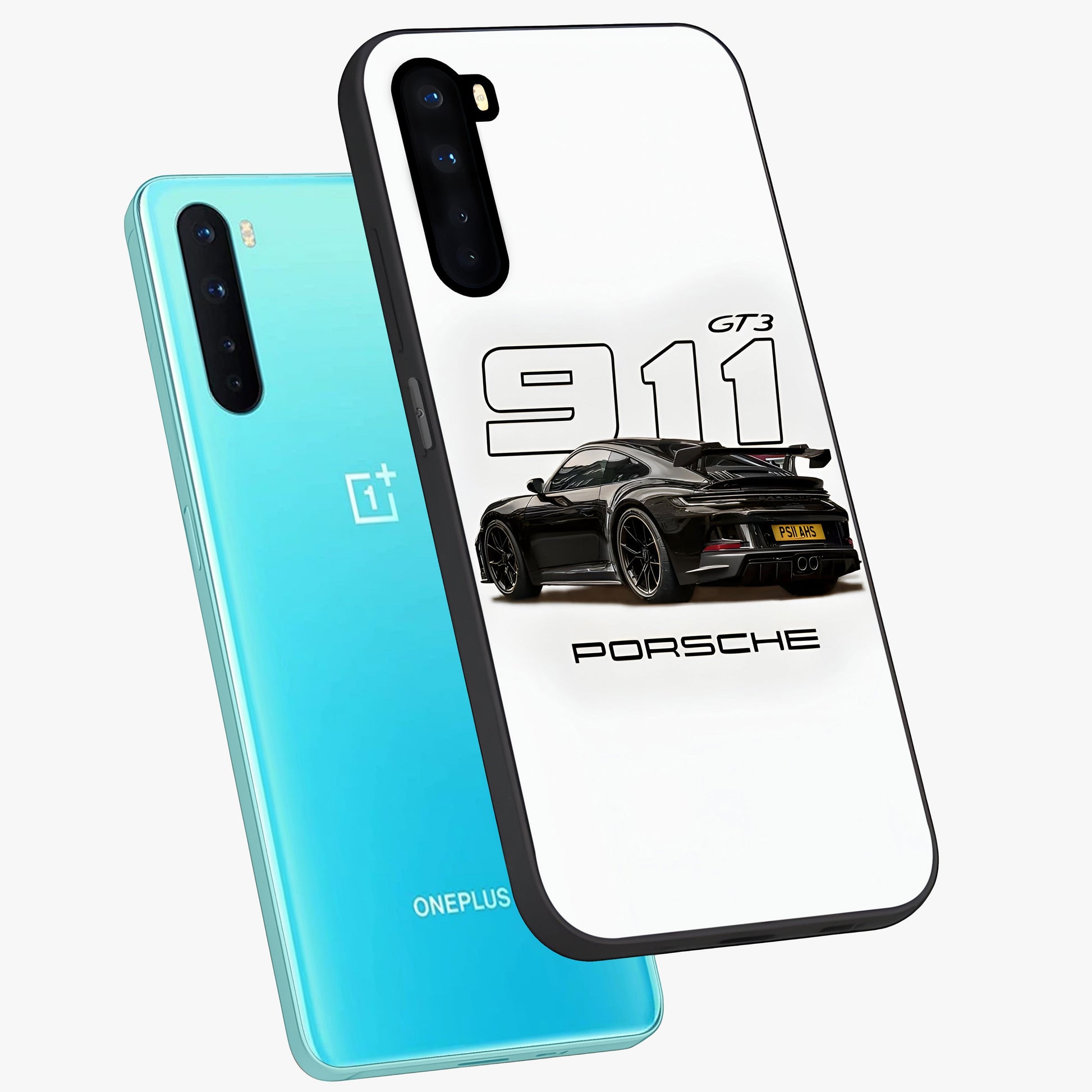 Turbo Legacy Icon Glass Case displayed in angled mockup highlighting dynamic automotive design with performance aesthetic.