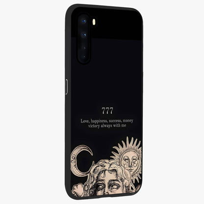 Mystic Victory Aura Glass Case upright view showcasing powerful victory themed artwork with spiritual energy vibe.