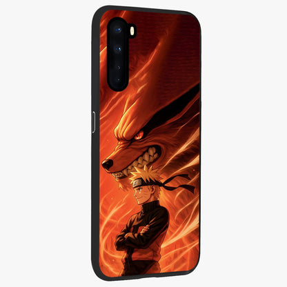 Nine Tails Legacy Glass Case upright view showcasing dramatic nine-tails artwork with intense anime themed design.
