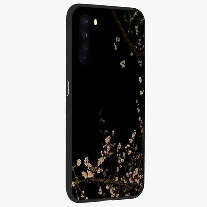 Petal Moon Light With Custom Name Glass Case upright view showcasing elegant floral moon artwork with personalized aesthetic.