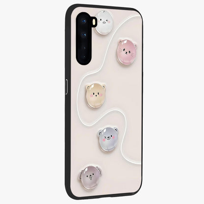Puffy Face Parade Glass Case upright view showcasing adorable character artwork with cheerful animated theme.