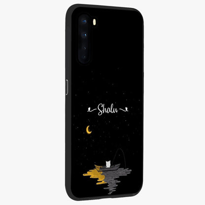 Silent Night Row Glass Case upright view showcasing tranquil night artwork with serene landscape theme.