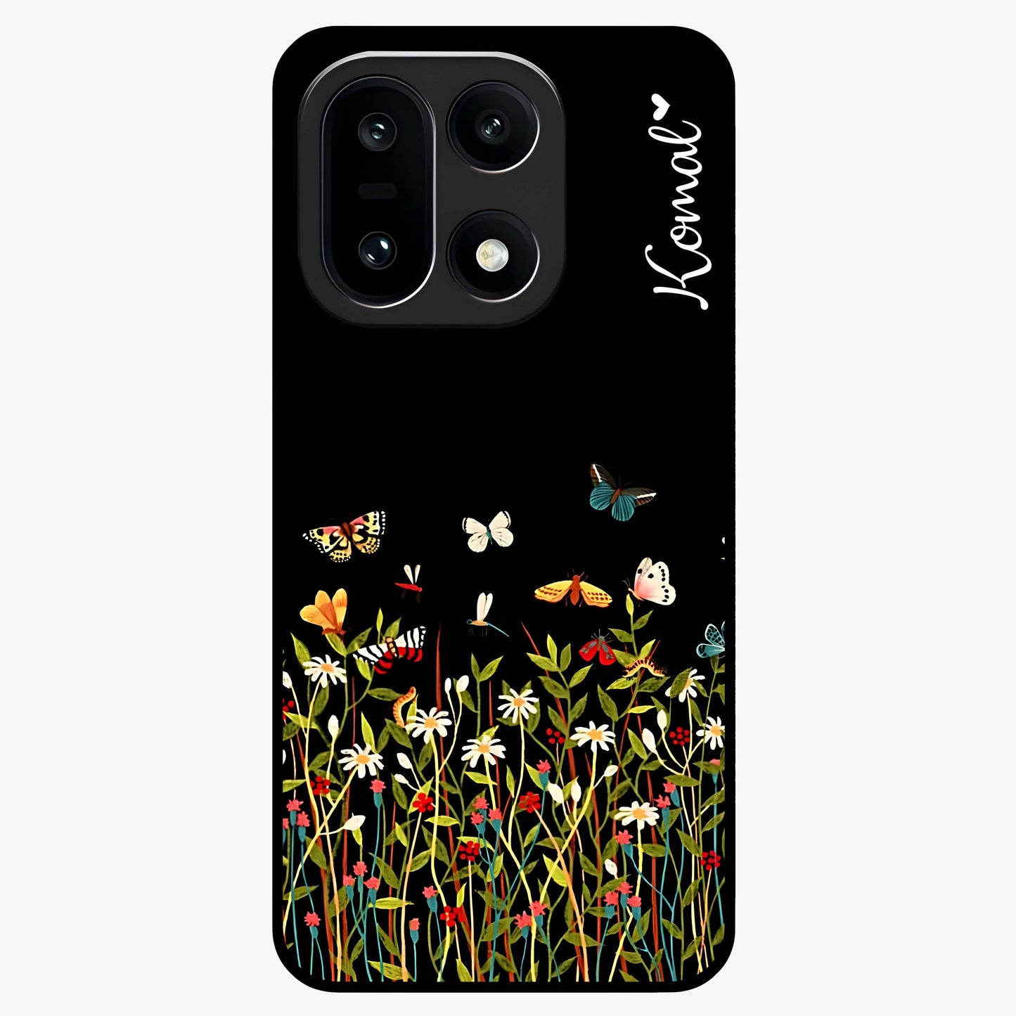 Dark Bloom Wonderland Custom Name Glass Case for OnePlus 15 |1+15