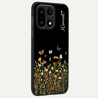 Dark Bloom Wonderland Custom Name Glass Case for OnePlus 15 |1+15