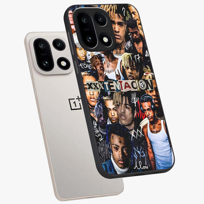 Broken Fame Diaries Glass Case for 1+15 angled mockup showcasing glossy finish and edgy aesthetic design