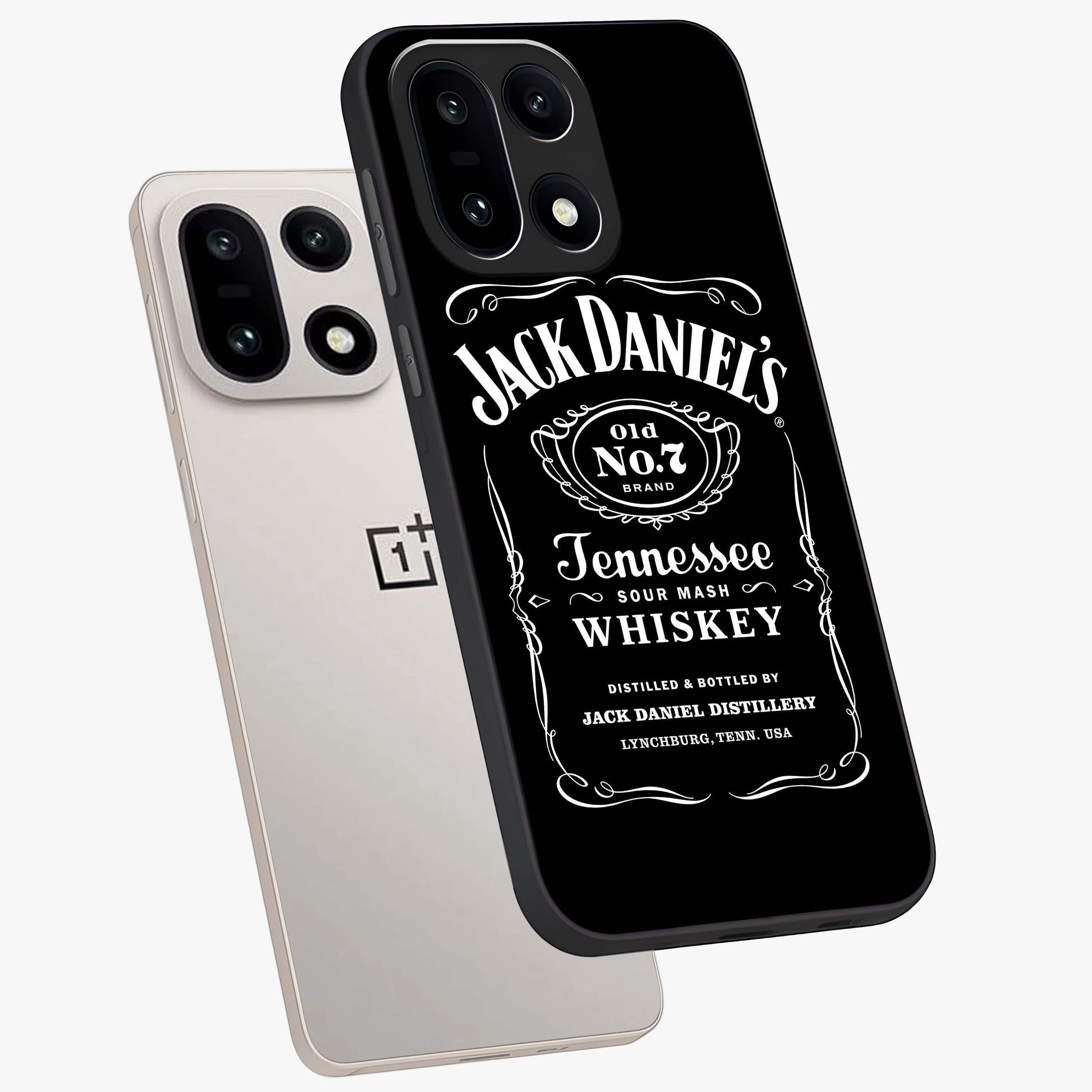 Vintage Whiskey Heritage Glass Case for 1+15 angled mockup showcasing glossy finish and rich amber tones