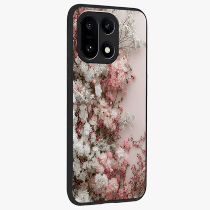 Blush Blossom Cloud Glass Case for 1+15 side perspective highlighting airy blush detailing and premium build