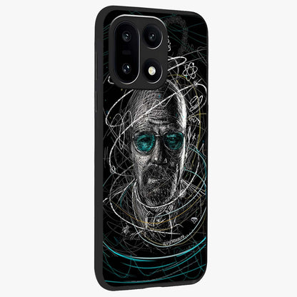 Chaotic Mind Genius Glass Case for 1+15 side perspective highlighting creative detailing and premium edge finish