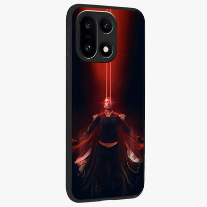 Crimson Vision Ascension Glass Case for 1+15 side perspective highlighting intense color depth and sleek build