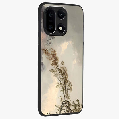 Dreamlike Wind Field Glass Case for 1+15 side perspective highlighting smooth gradients and premium edge finish