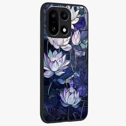 Gloss Petal Rush Glass Case for 1+15 side perspective highlighting smooth edges and rich petal textures