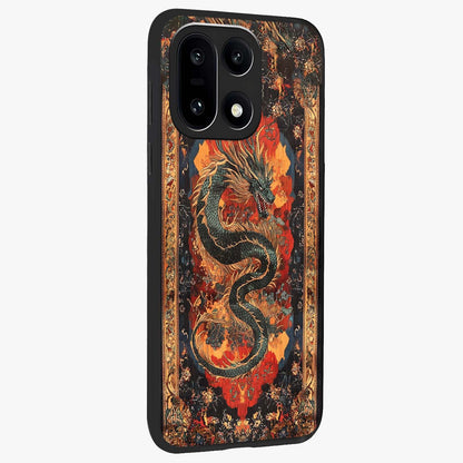 Inferno Dragon Soul Glass Case for 1+15 displayed upright for powerful mythical visibility and premium finish.