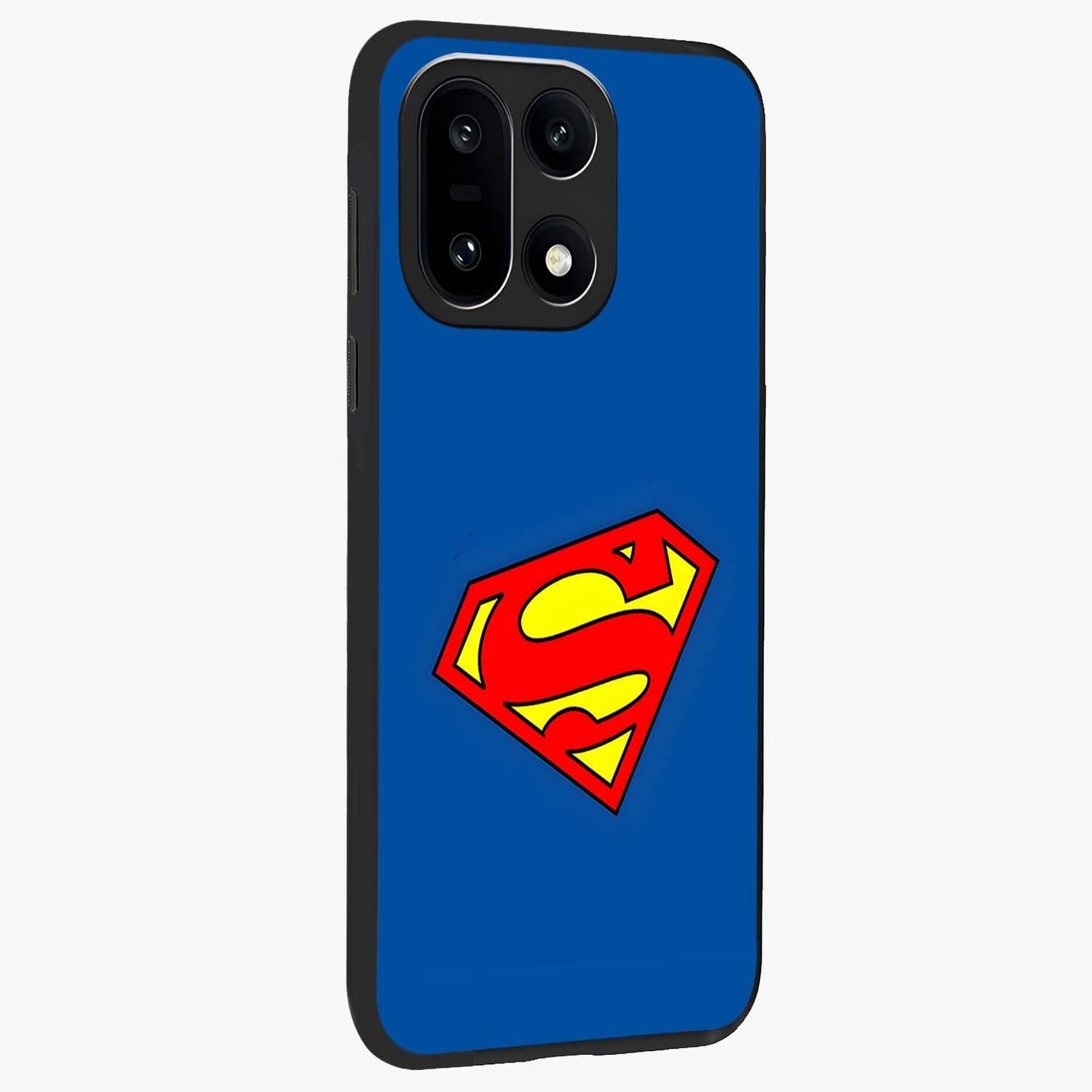 Legendary Hero Emblem Glass Case for 1+15 side perspective highlighting sharp emblem textures and premium edges