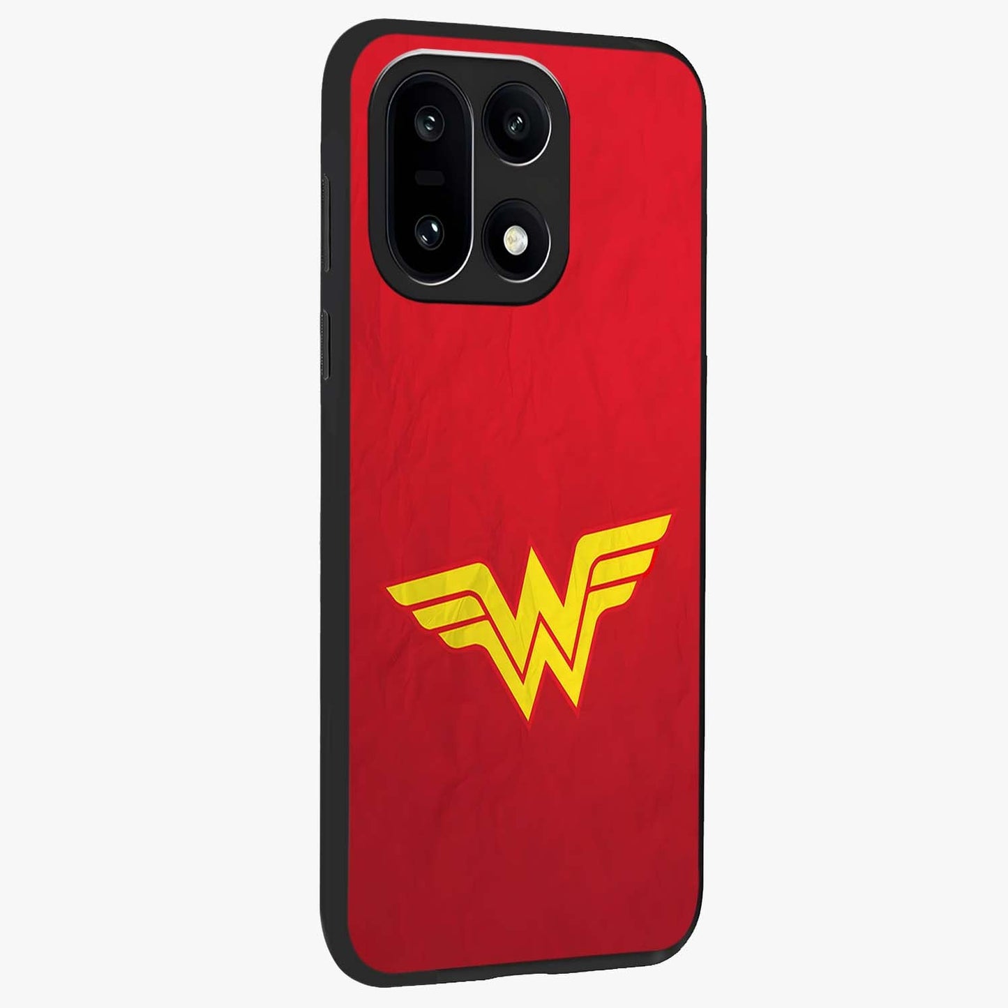 Legendary Wonder Power Glass Case for 1+15 side perspective highlighting dramatic detailing and sleek build