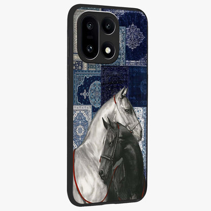 Midnight Stallion Blues Glass Case for 1+15 side perspective highlighting refined textures and smooth premium build