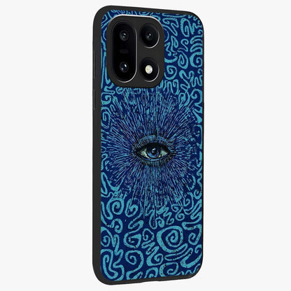 Mystic Inner Eye Glass Case for 1+15 side perspective highlighting bold detailing and smooth edges