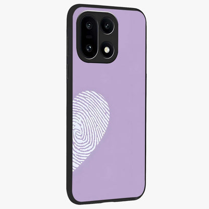 Our Hearts Match Glass Case for 1+15 side perspective highlighting delicate heart detailing and premium edges